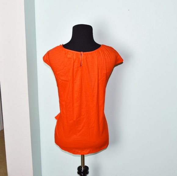 Stunning Orange and White Embroidered Blouse - Picture 2 of 2